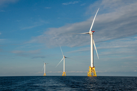 Wind turbines in the ocean